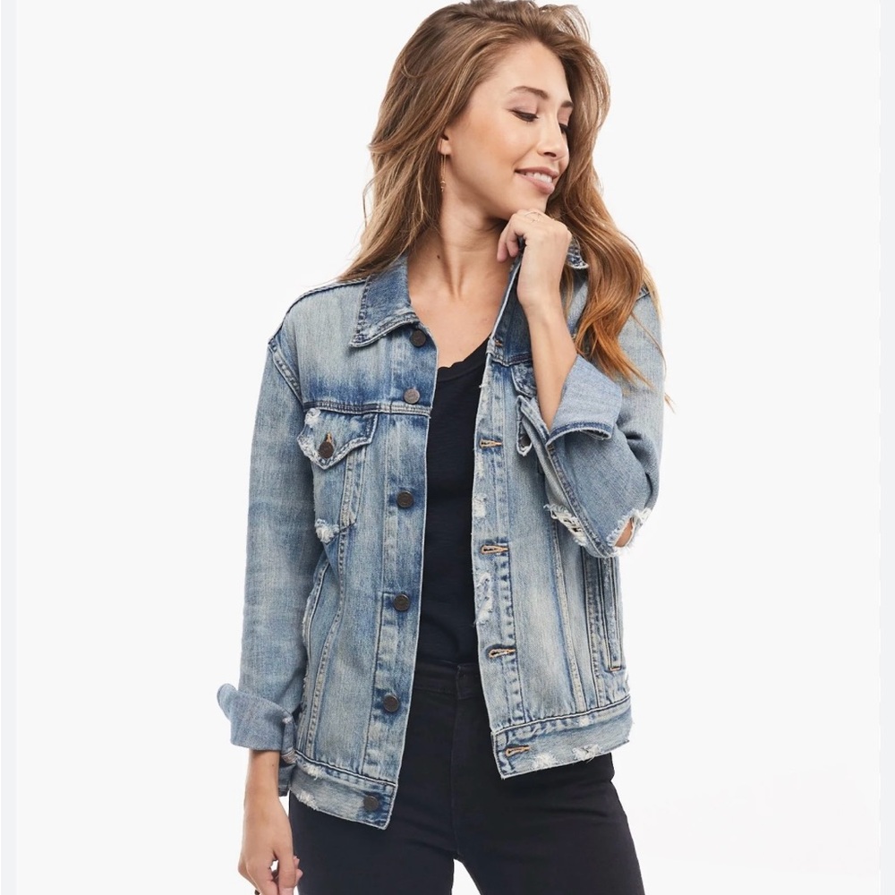 Able Merly Jean Jacket with Distressed Wash